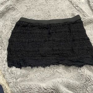 Black lace skirt